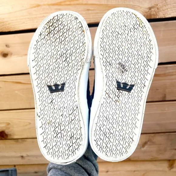 SUPRA Skytop Sneakers in Metallic Gray