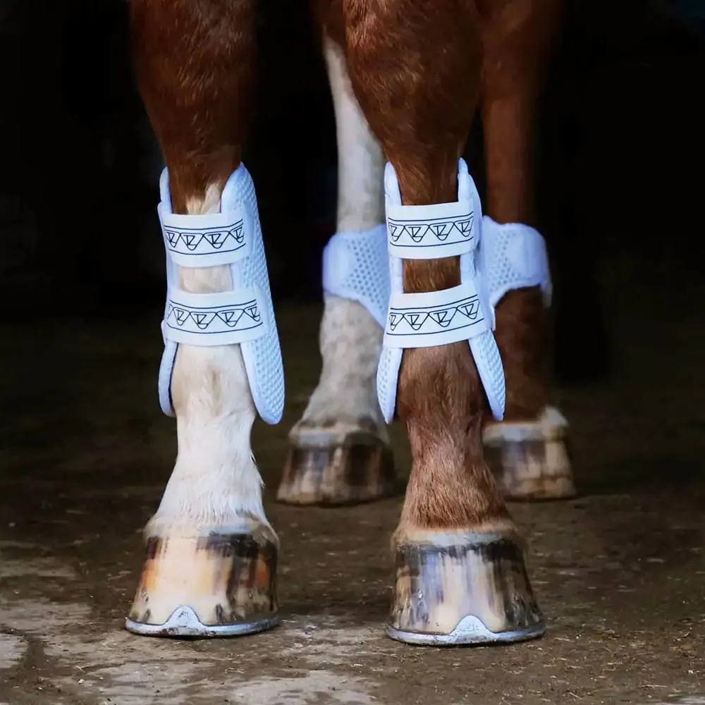 Tri-Zone Open Tendon Sports Boots White