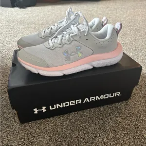 Under Armour Gray and Pink Sneakers