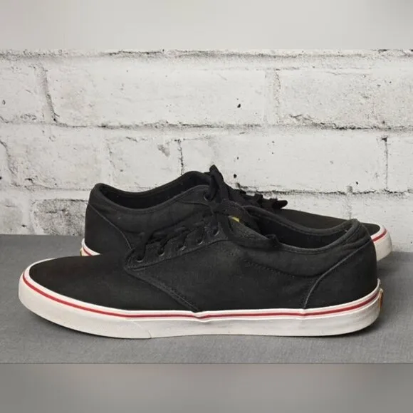 Vans Men's ATWOOD Rasta Black/Red Sneakers Style #500714