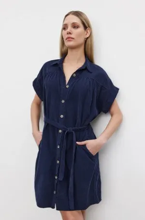 Velvet Macie Corduroy Dress - Night
