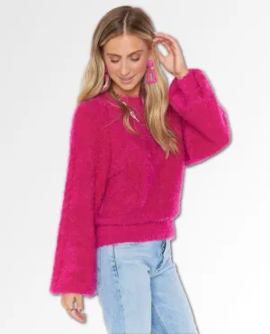 Vienna Hot Pink Knit Sweater