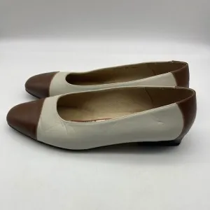 Vintage Originals Next Brown/Cream Leather Loafers Size 38/7,5 Made in Italy