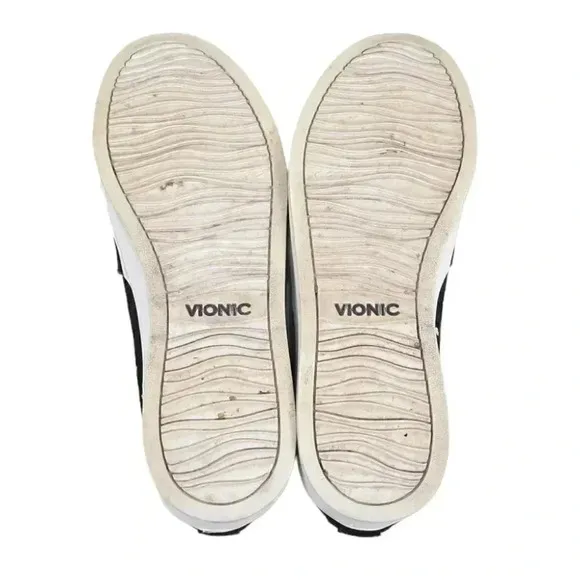 Vionic Splendid Midi Perf Slip-on Sneakers Leather Orthotic Arch Support Size 6