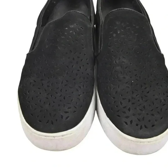 Vionic Splendid Midi Perf Slip-on Sneakers Leather Orthotic Arch Support Size 6