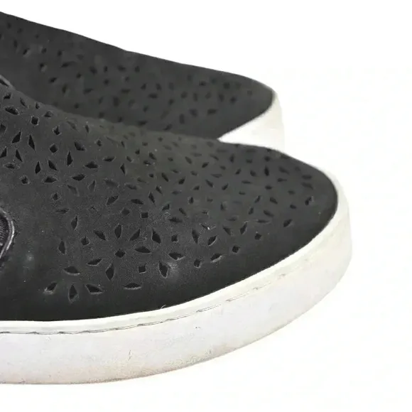 Vionic Splendid Midi Perf Slip-on Sneakers Leather Orthotic Arch Support Size 6