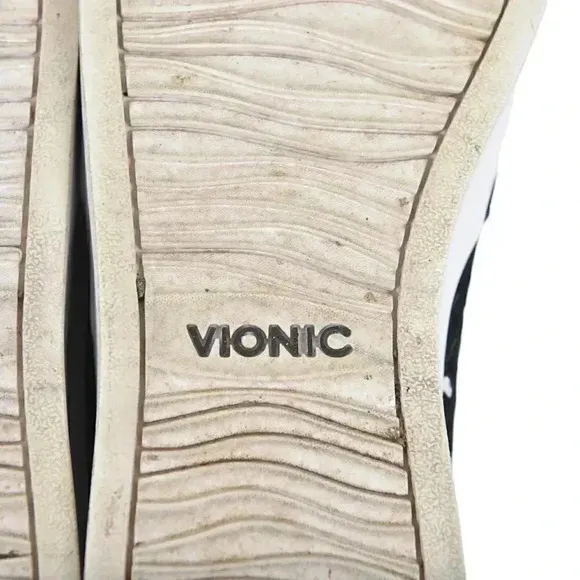 Vionic Splendid Midi Perf Slip-on Sneakers Leather Orthotic Arch Support Size 6