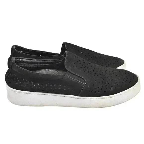 Vionic Splendid Midi Perf Slip-on Sneakers Leather Orthotic Arch Support Size 6