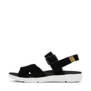 Wilesport Lthr Sandal Black Nubuck