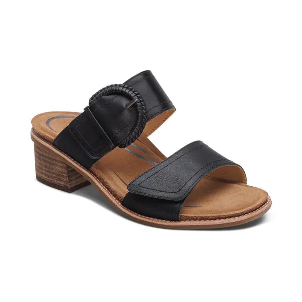 WOMEN'S AETREX TATIANA ARCH SUPPORT HEEL | BLACK