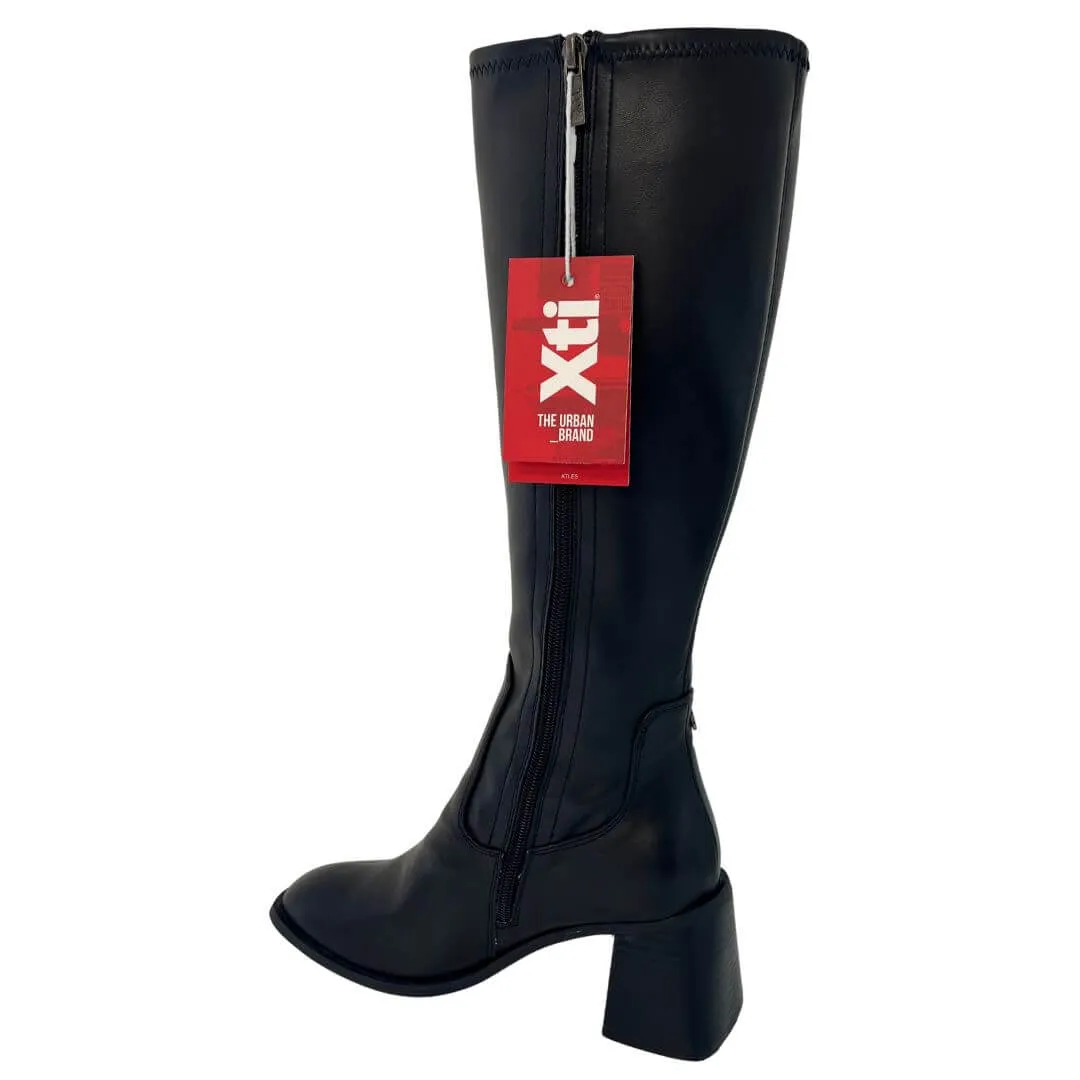 XTI Black Long Length Boots